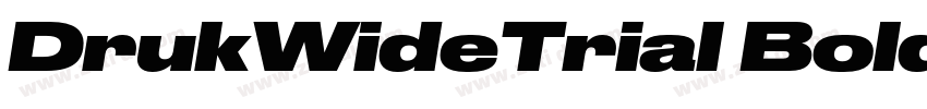 DrukWideTrial Bold字体转换